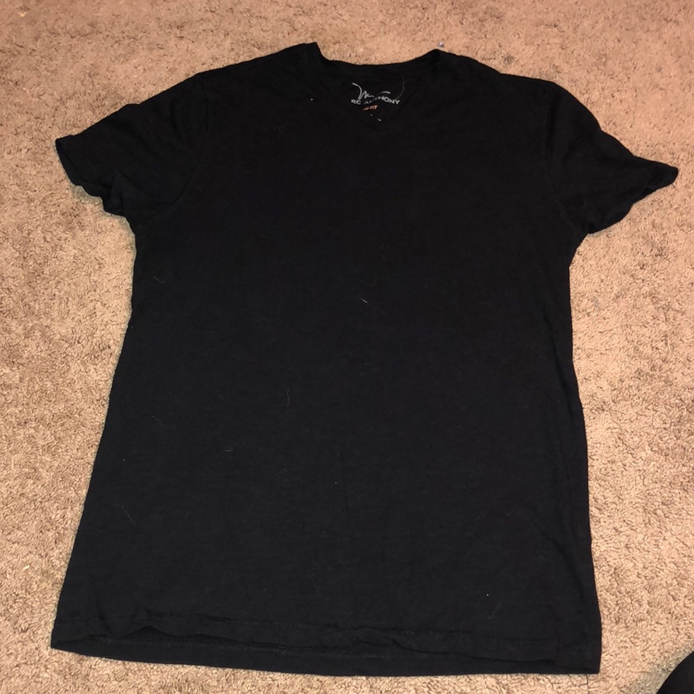 Black V-neck